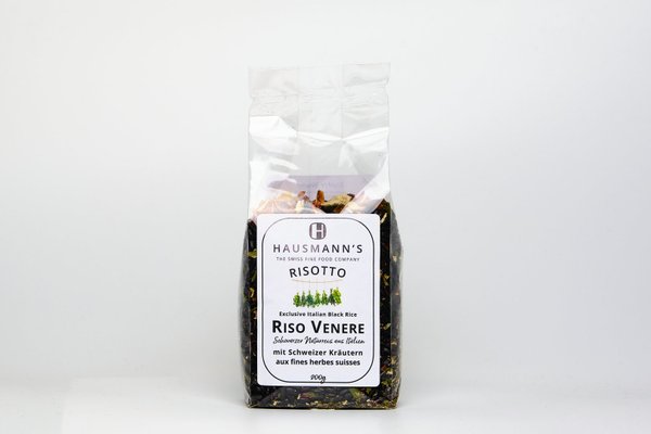 Risotto Venere - Naturschwarzer Reis mit Tessiner Kräutern